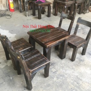 Bộ bàn ghế sơ dừa giả cổ