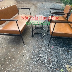 Bộ bàn ghế sofa cafe nệm