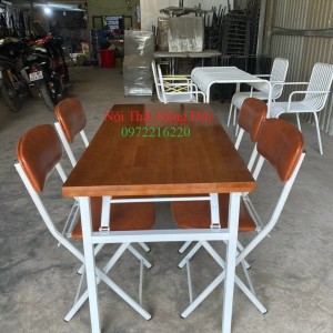 Bộ bàn ghế xếp gọn quán ăn hđ19