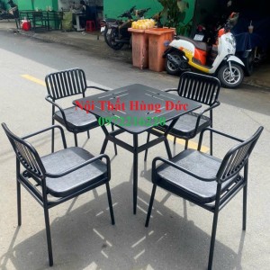Bộ bàn ghế sắt cafe ttt03
