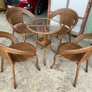 Bộ ghế mây sân vườn TS03
