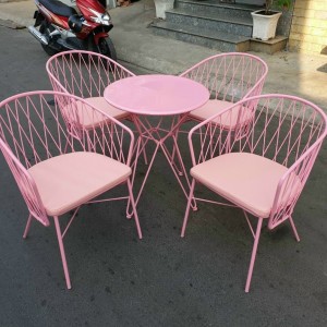 Bộ bàn ghế sắt nệm