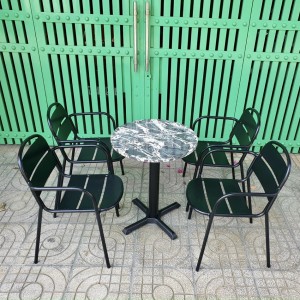 Bộ bàn ghế sắt ngoài trời coffee