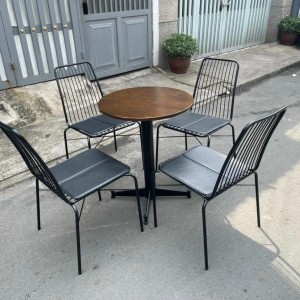 Bàn ghế sắt tăm cafe