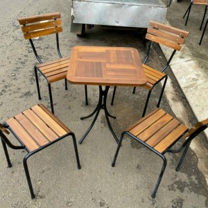 bộ bàn ghế gỗ cafe fsp05