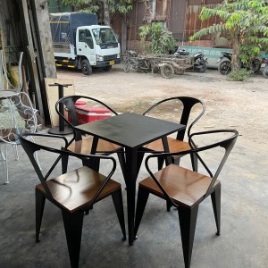 bộ bàn ghế sắt ak09