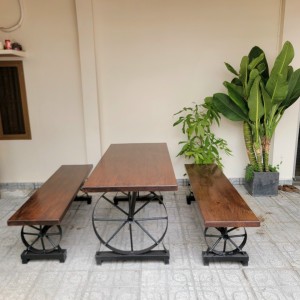 bàn ghế bánh xe sk03