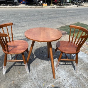 Bộ bàn ghế gỗ cafe 9 nan xtm55