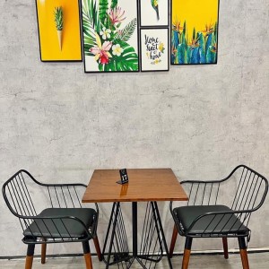 Bộ bàn ghế sắt cafe sk15