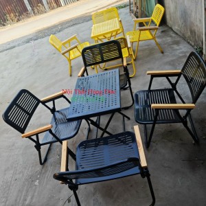 Bộ bàn ghế xếp nhỏ cafe hđ15