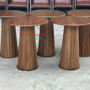 Bàn tròn gỗ ash chân gân xtm29