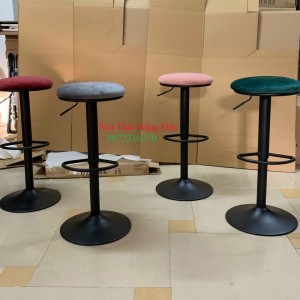 ghế bar không tựa chân đen md08