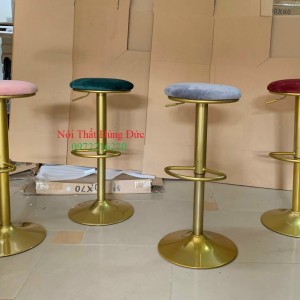 Ghế bar không tựa chân mạ đồng md07