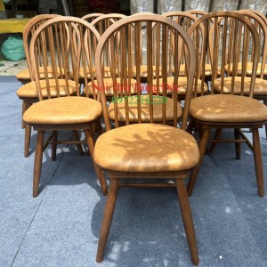 Ghế gỗ wicky cafe bọc nệm xtm50