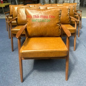 Ghế gỗ bọc nệm sofa xtm61