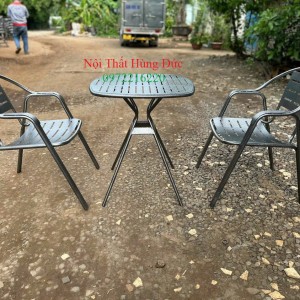 Bộ ghế sắt cafe ngoài trời xtt