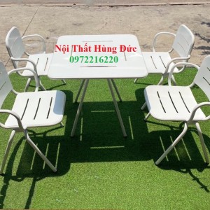 bộ bàn ghế sắt cafe sân vườn xtt