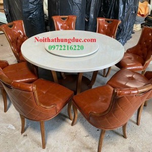 Bộ bàn ăn tròn nhà hàng