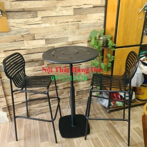 Bộ bàn ghế bar sắt cafe