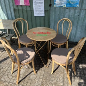 Bộ bàn ghế gỗ cafe thonet