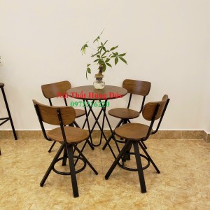 Bộ bàn ghế sắt cafe sk