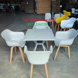 Bộ bàn ghế nhựa cafe - nhà hàng