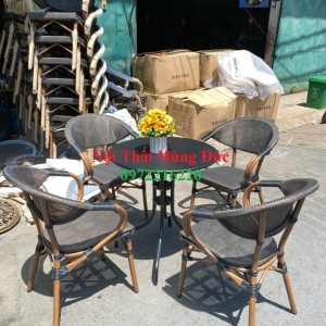 Bộ bàn ghế lưới ngoài trời