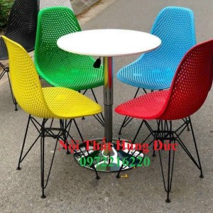 Bộ bàn ghế nhựa cafe