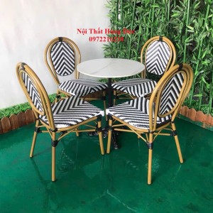 Ghế nhựa khung nhôm đúc sân vườn đp01
