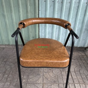 Ghế sắt nệm cafe ak03