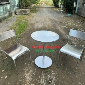 Bộ bàn ghế inox cafe tt32