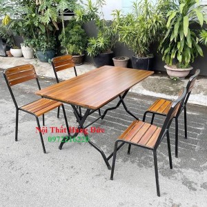 Bộ bàn ghế quán ăn nhà hàng xếp gọn fsp01