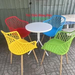 Bàn cafe sắt ngoài trời nk01