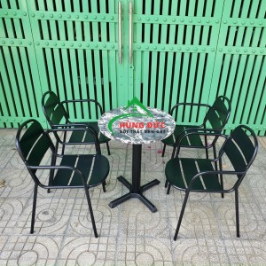 Bàn ghế sắt cafe