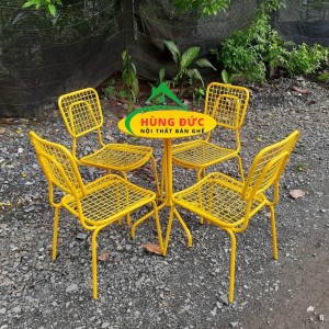 Bộ bàn ghế sắt ngoài trời