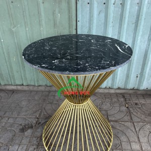 Bàn tròn mặt đá cafe