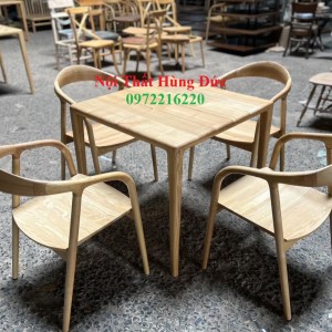 Bộ bàn ghế neva gỗ ash tm02