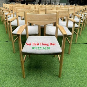 Ghế gỗ ash có tay cầm xtm12