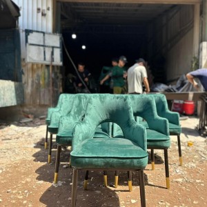 Ghế nệm chân sắt tl09