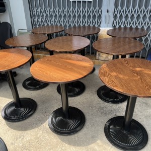 Bàn cafe mặt gỗ sk06