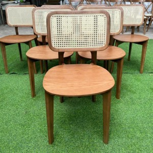 Ghế thonet tựa mây gỗ ash xtm02