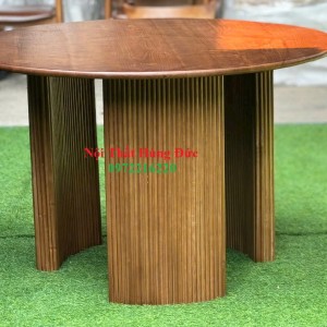 Bàn tròn cafe gỗ tần xtm03