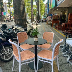 Bộ bàn ghế nhựa không tay cầm st03