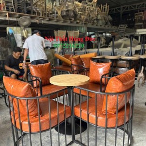 Bộ bàn ghế sắt cafe xtl01