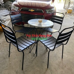Bộ bàn ghế sắt lan cafe ts01
