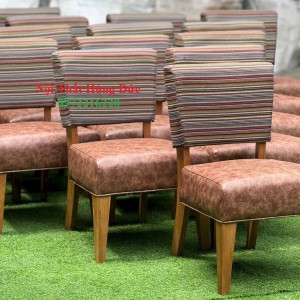 Bàn ghế gỗ highland bọc nệm