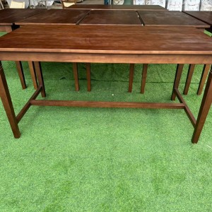 Bàn gỗ dài gỗ cao su xtm21