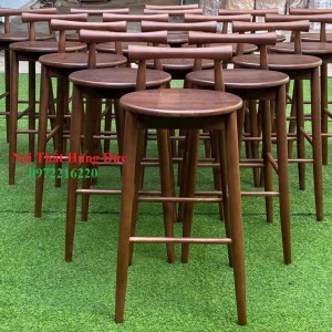 Ghế bar tựa khúc xưởng gỗ cao su xtm19